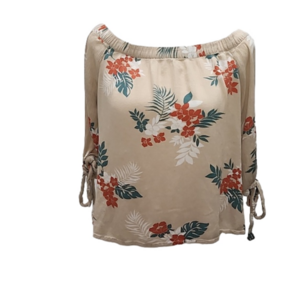 OFF THE SHOULDER FLORAL TOP LADIES LARGE